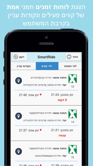 SmartRide תחבורה ציבורית(圖3)-速報App