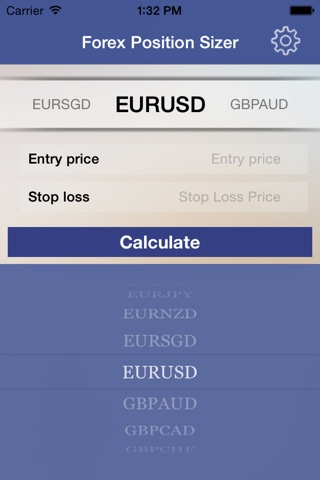 FX Trade Sizer - Forex trading position size and pip value calculator for the day trader screenshot 2