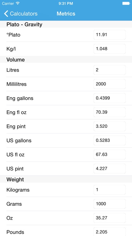 Brewing Calc