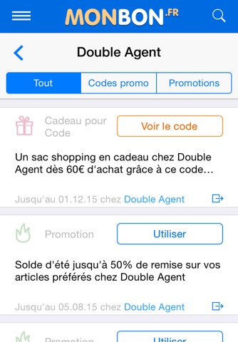 MonBon.fr – Codes Promo et Réductions screenshot 3