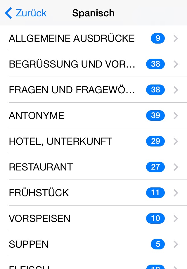 Reisesprachführer screenshot 2