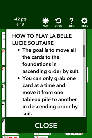 Just Solitaire: La Belle Lucie screenshot 4