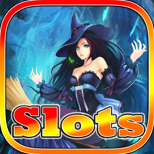 Aaaah! Pretty Witch Halloween Slots Icon