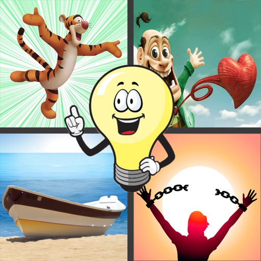 Guess What’s the 4 Pictures Saying - photo quiz game with four pics and one word iOS App