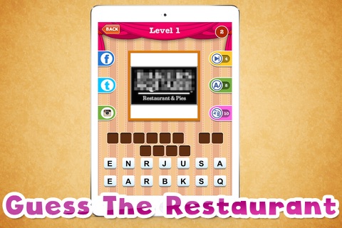 Guess The Restaurant Trivia Quiz -  What’s The Restaurant Pics Guess And solve words It!!! screenshot 2