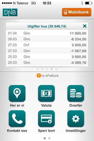 DNB Mobile Bank screenshot 2