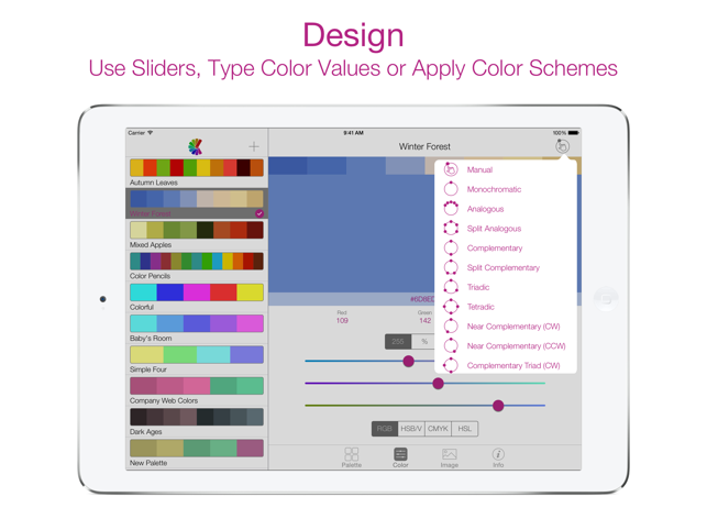 ‎AB Colors - Design Color Palettes Screenshot