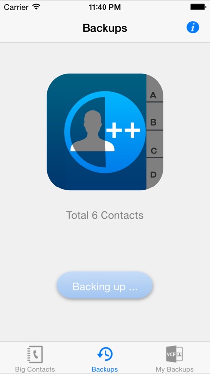 iContacts++ (Large Font, Easier Reading, Easy contacts backup)