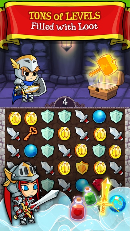 Puzzle Lords - Match-3 Battle RPG Game screenshot-2