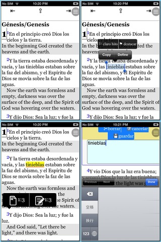 Spanish(Reina Valera)/English reference Bible screenshot 4