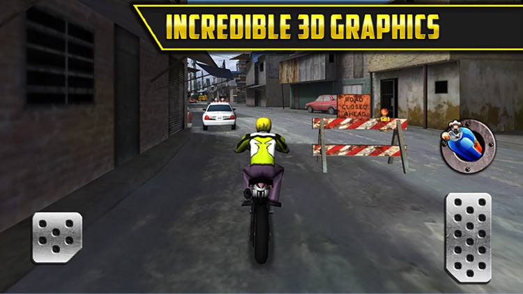 3D Motor-Bike Drag Race: Real Driving Simulator Racing Game screenshot-3