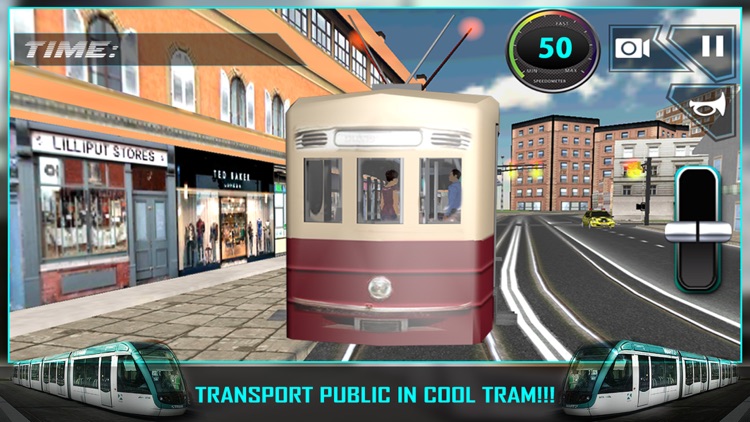 City Tram Driving Conductor Sim 3D