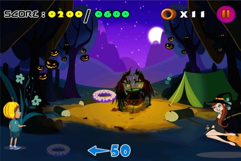 Halloween Donut Toss - The Scary Witches Academy Mania- Free screenshot 4