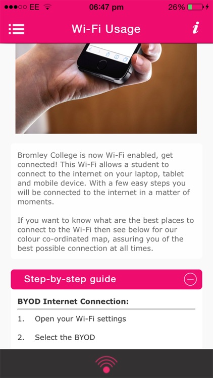 Bromley College Mobile Application