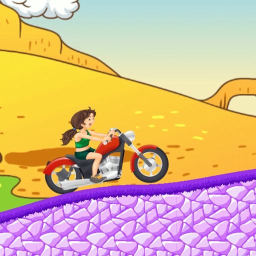 Biker Girl Racing Game icon