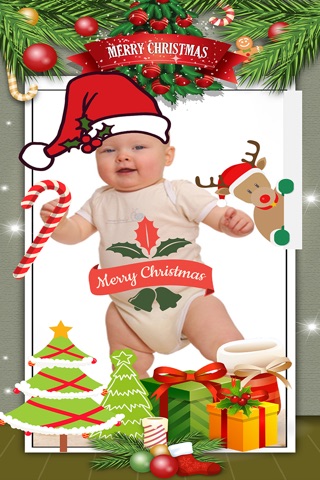 Santa Claus Merry Christmasfy Holiday Stickers Photo Booth Camera screenshot 2