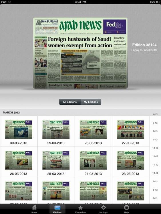 Arab News (for iPad) screenshot-3