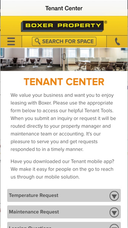 Boxer Tenant App