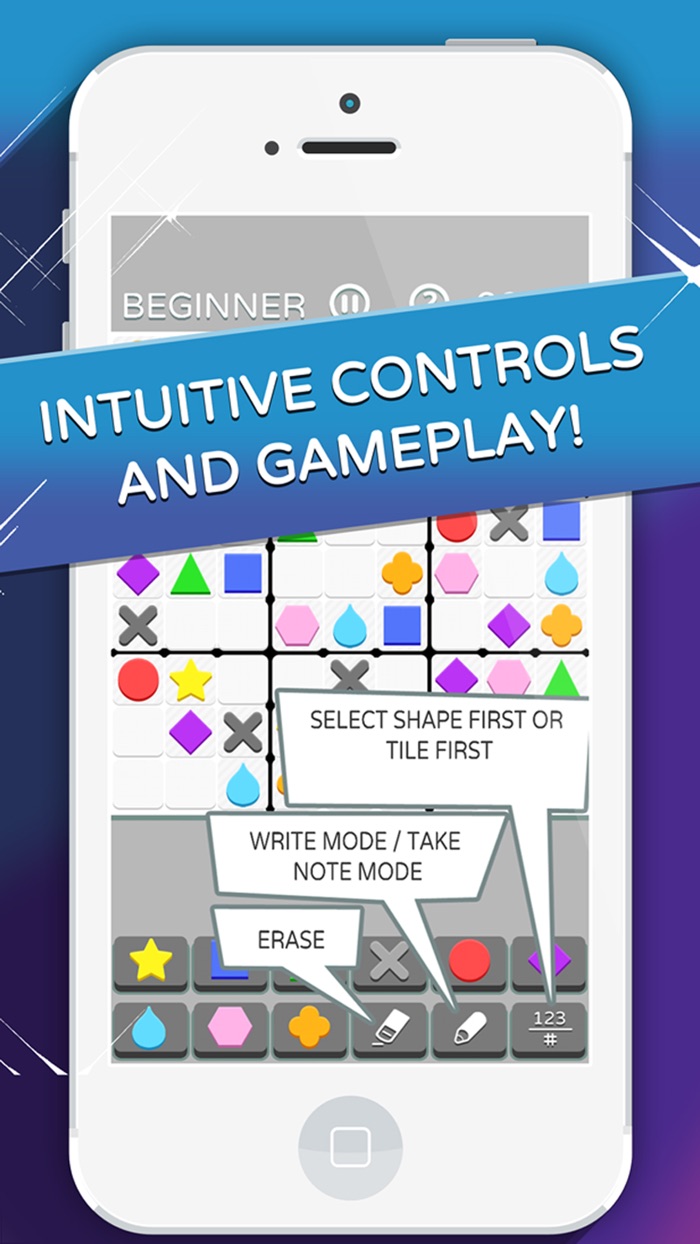 Shape Sudoku Game - Download and Play Fun Puzzles as in the Daily Mail, from Beginner to Fiendish