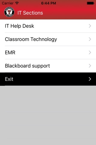 TTUHSC El Paso IT Mobile App screenshot 2