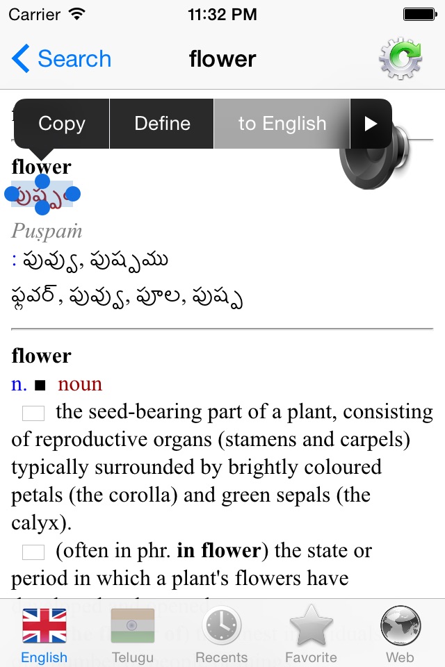 English Telugu best dictionary translation screenshot 3