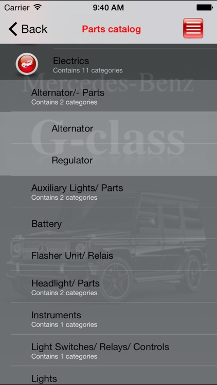 AutoParts  Mercedes-Benz G-class