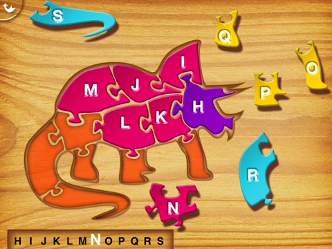 My First Wood Puzzles: Dinosaurs - A Free Kid Puzzle Game for Learning Alphabet - Perfect App for Kids and Toddlers! на iPad