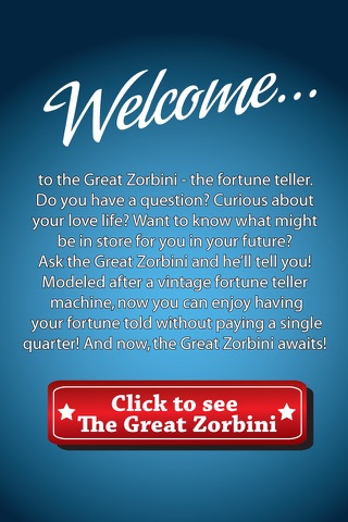 Great Zorbini Fortune Teller screenshot 2