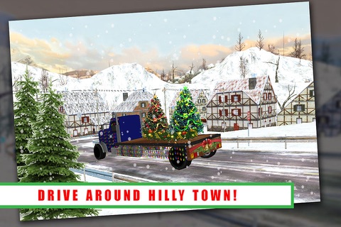 Christmas Tree Delivery Truck In Snow City screenshot 3