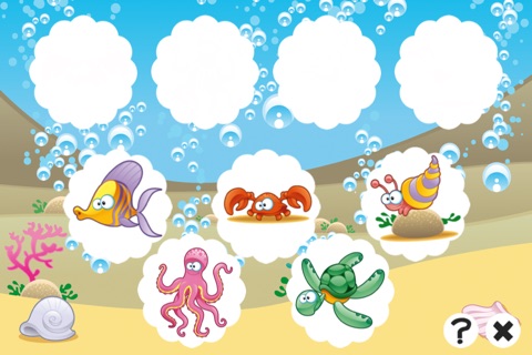 Animal-s Underwater Memo For Kids: Fun Education-al Kids Game screenshot 2