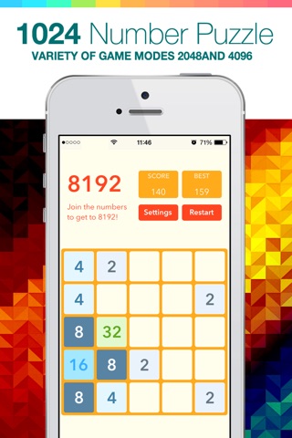 1024 Plus Number Puzzle Game screenshot 2