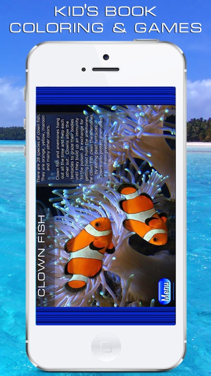 Ocean - The encyclopedia of the sea animals for kids and parents. Children's book and coloring games. Free version.