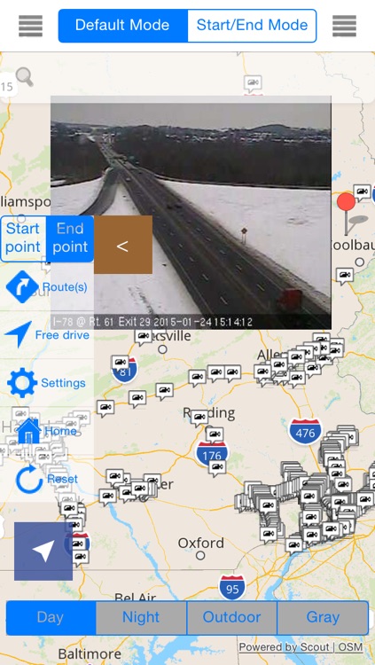 Pennsylvania Offline Map with Real Time Traffic Cameras Pro