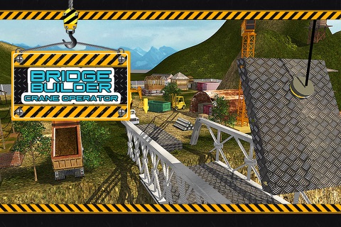 Bridge Builder Crane Simulator 3D – Construction crane simulation game screenshot 2