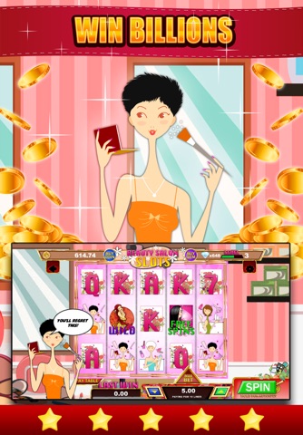 Beauty Salon Slots - Makeover Casino Journey screenshot 2