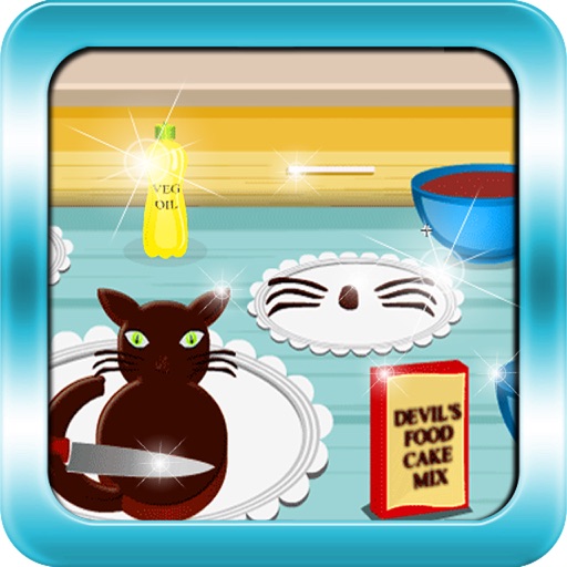 Cooking Game Black Cat Cake iOS App