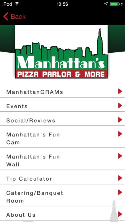 Manhattans Pizza Parlor & More. screenshot-3