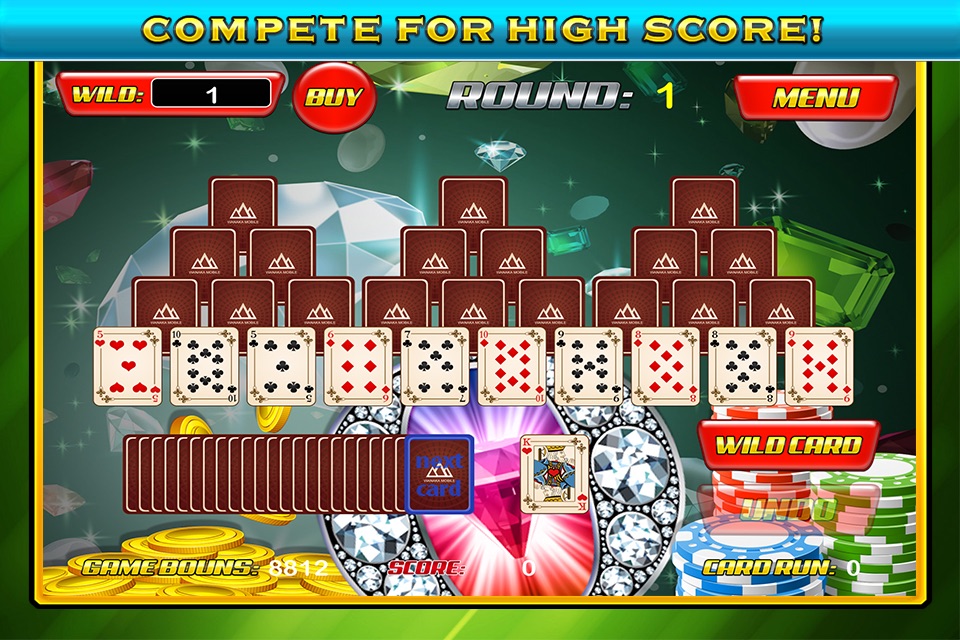 A Diamonds Solitaire Cards Master - Free Best Classic Puzzle screenshot 2