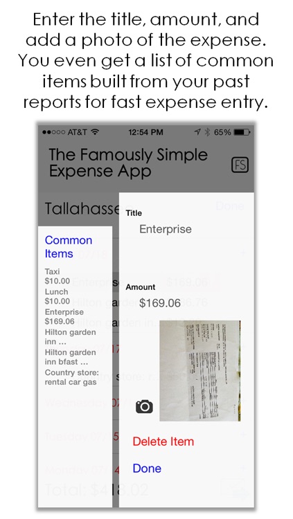 Famously Simple Expense App screenshot-3