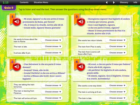 iCan Speak Italian Level 1 Module 8 screenshot 3