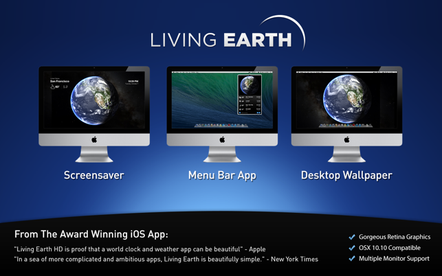 Living Earth - Desktop Weather & World Clock(圖4)-速報App