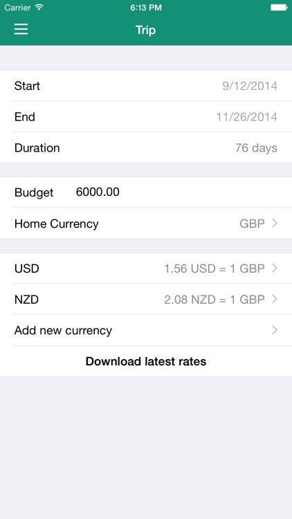 Trip Wallet - Keep track of your travel spending screenshot-3