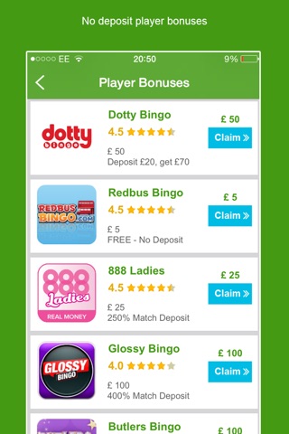 Free Bingo App - Review the top mobile apps & play for money with William Hill, Ladbrokes, Think, Cheeky & Iceland Bingo screenshot 2