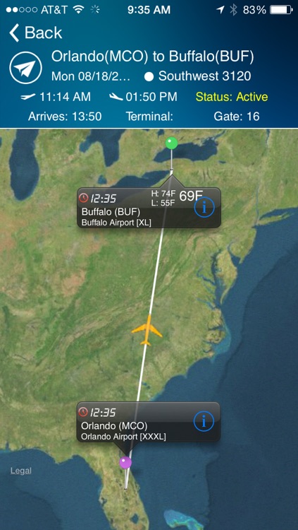 Buffalo Airport - Flight Tracker Premium