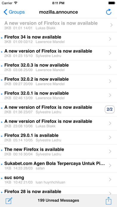 yrNews Usenet Reader screenshot1