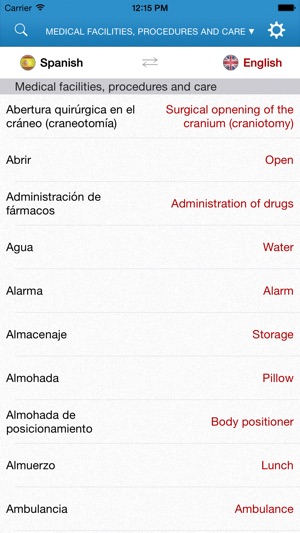 English-Spanish Medical Dictionary for Travelers(圖2)-速報App