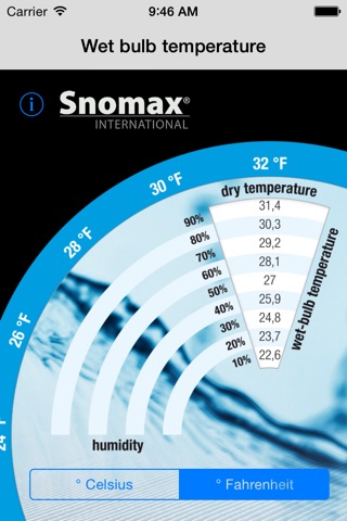 wet bulb calculator by Snomax screenshot 2