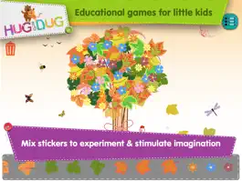 Game screenshot HugDug Trees - Kids make trees & forests with amazing stickers art hack