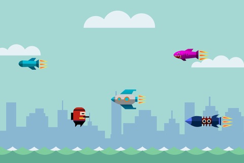 Rocket Fighter - Jumping Hero Runner screenshot 2
