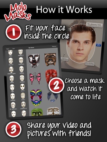 Mojo Masks - Add Fun Face FX to your photos/videos and shareのおすすめ画像1